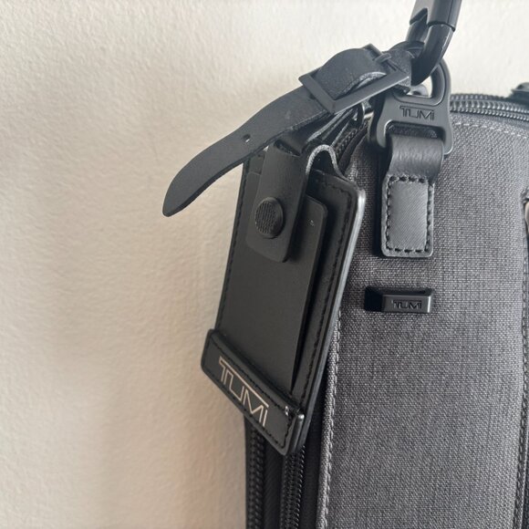 $550 Tumi Alpha Bravo Aviano Slim Black Nylon Leather Briefcase/ Laptop Bag - Picture 8 of 11